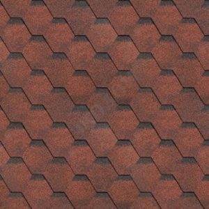 Гибкая черепица Shinglas Tilercat Прима Красный