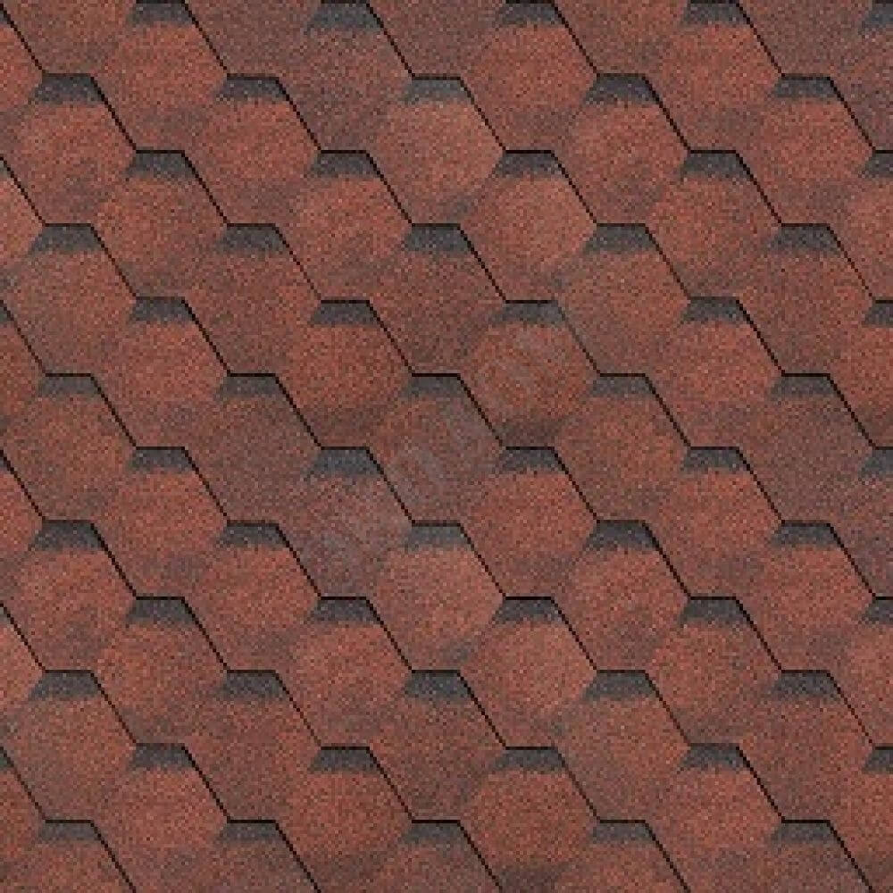 Гибкая черепица Shinglas Tilercat Прима Красный