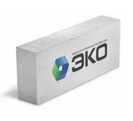 Блок газобетонный ЭКО D500 600x75x250 мм