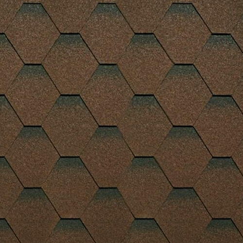 Гибкая черепица Shinglas Tilercat Прима Коричневый